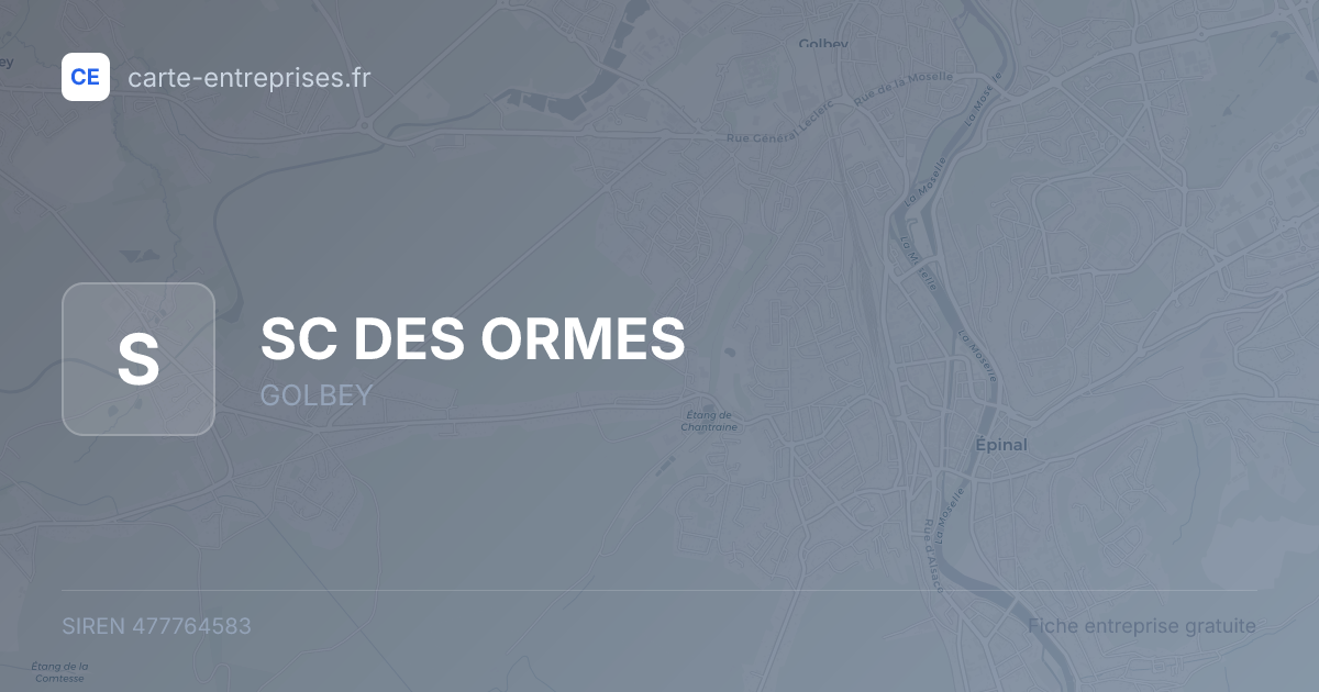 SC DES ORMES — 477764583 — fiche entreprise