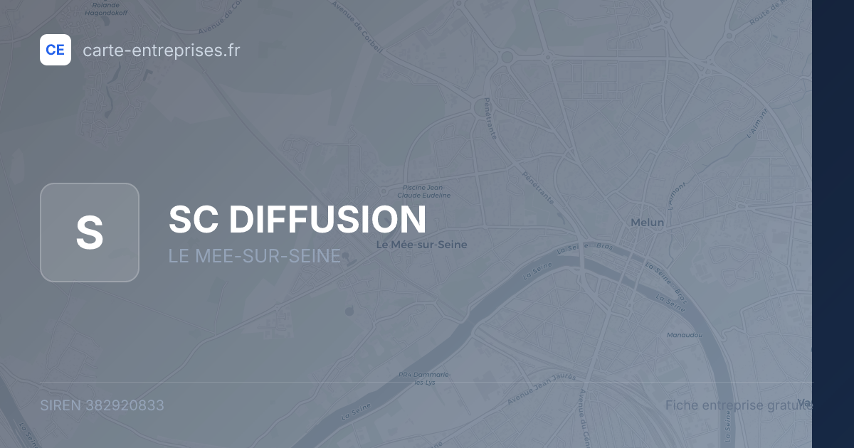 SC DIFFUSION — 382920833 — fiche entreprise