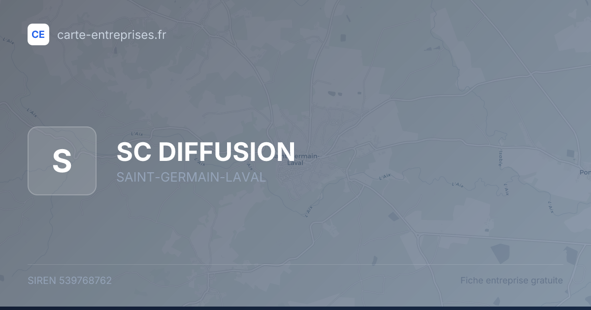 SC DIFFUSION — 539768762 — fiche entreprise