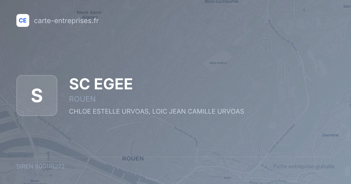 SC EGEE — 900119272 — fiche entreprise