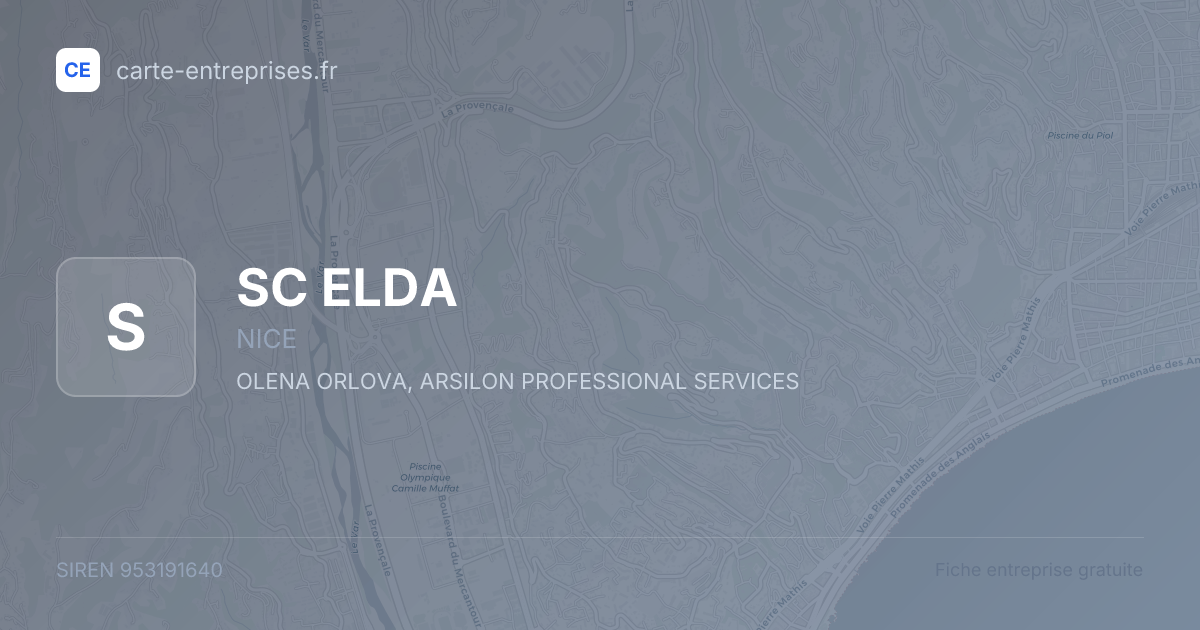 SC ELDA — 953191640 — fiche entreprise