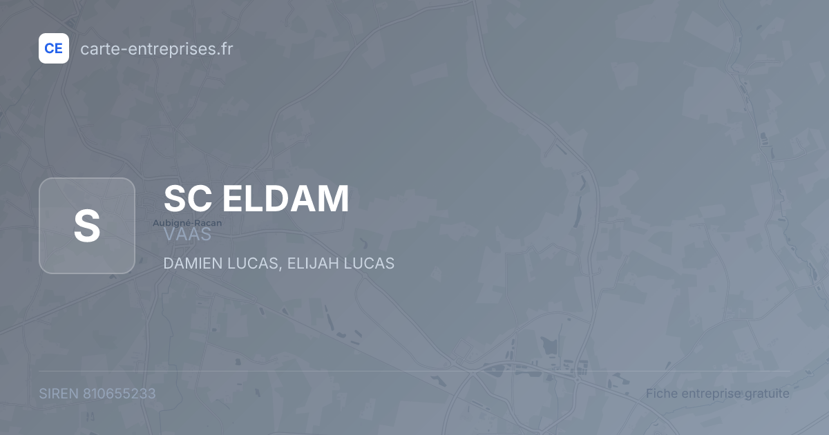 SC ELDAM — 810655233 — fiche entreprise