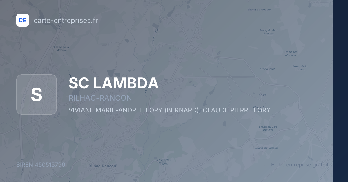 SC LAMBDA — 450515796 — fiche entreprise