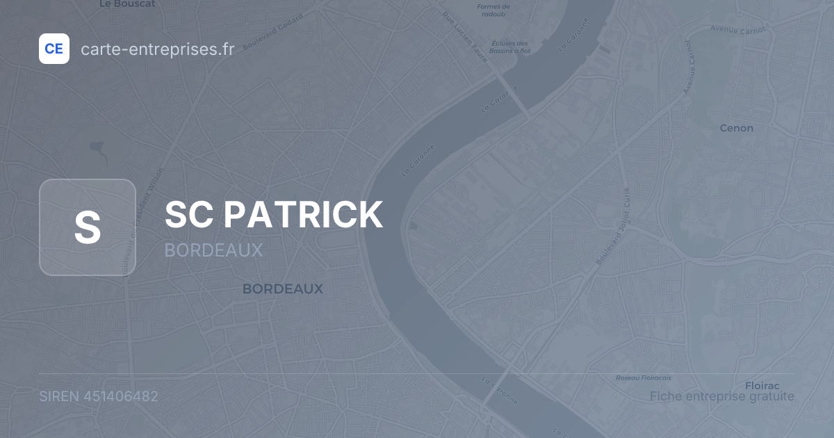 SC PATRICK — 451406482 — fiche entreprise