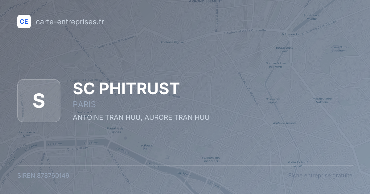 SC PHITRUST — 878760149 — fiche entreprise