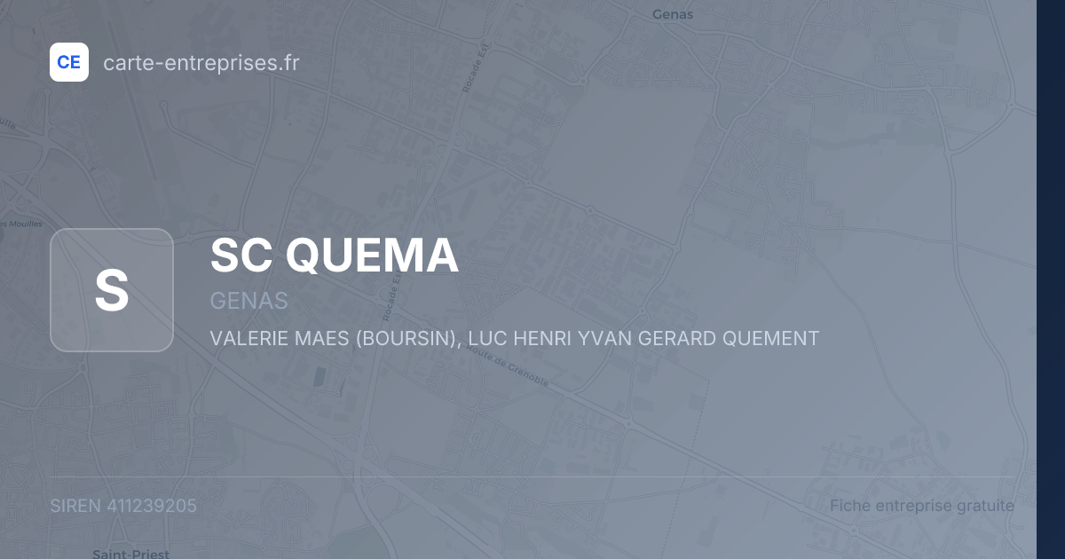 SC QUEMA — 411239205 — fiche entreprise