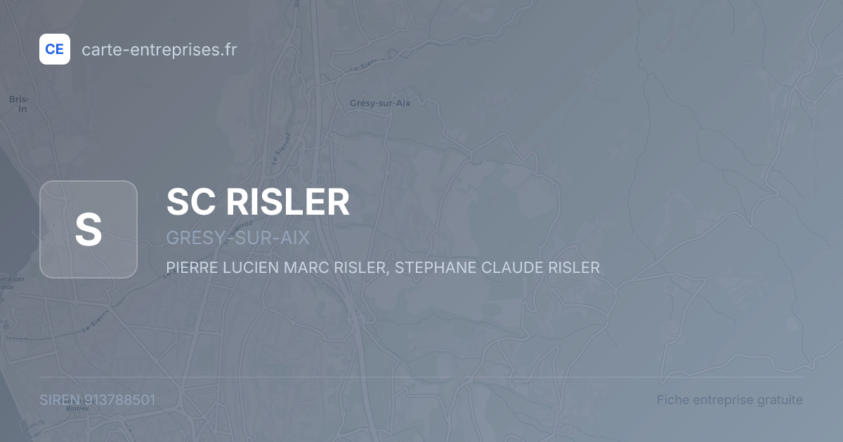 SC RISLER — 913788501 — fiche entreprise