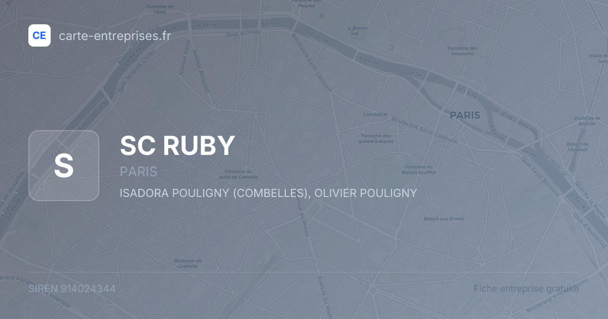SC RUBY — 914024344 — fiche entreprise