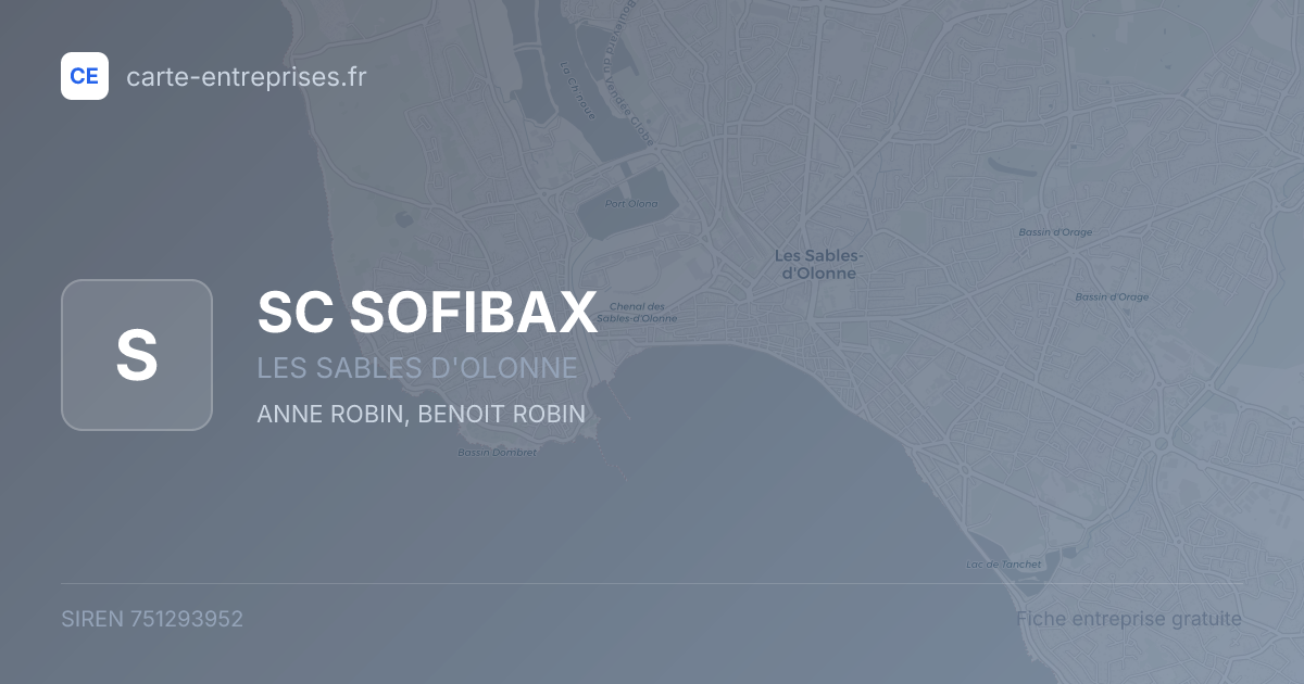 SC SOFIBAX — 751293952 — fiche entreprise