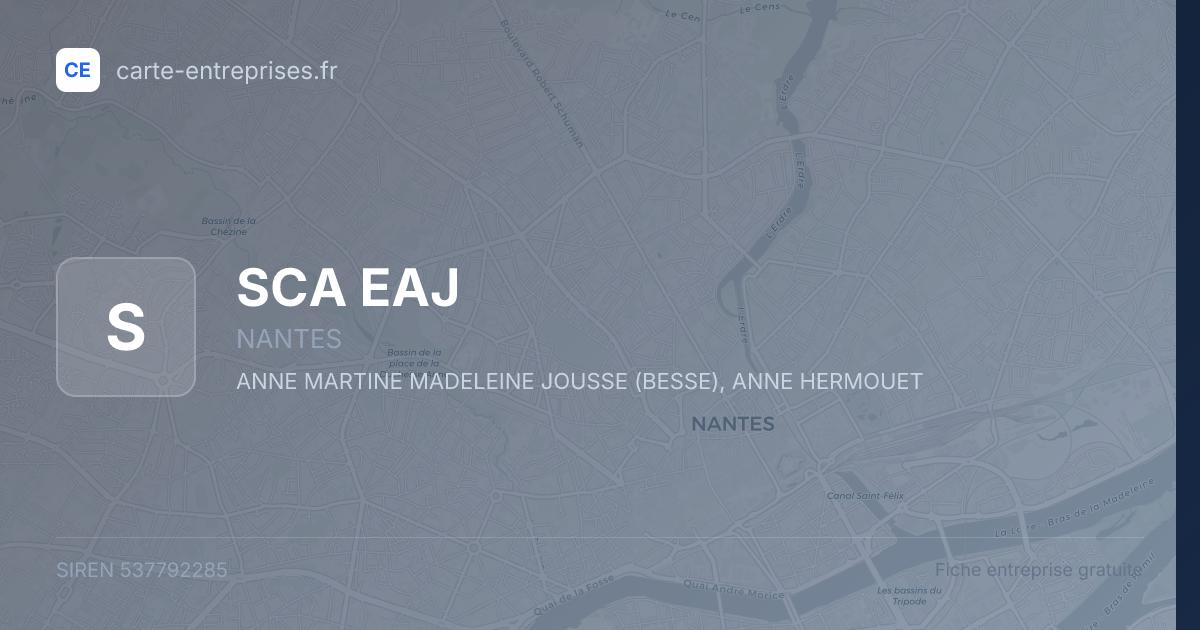 SCA EAJ — 537792285 — fiche entreprise