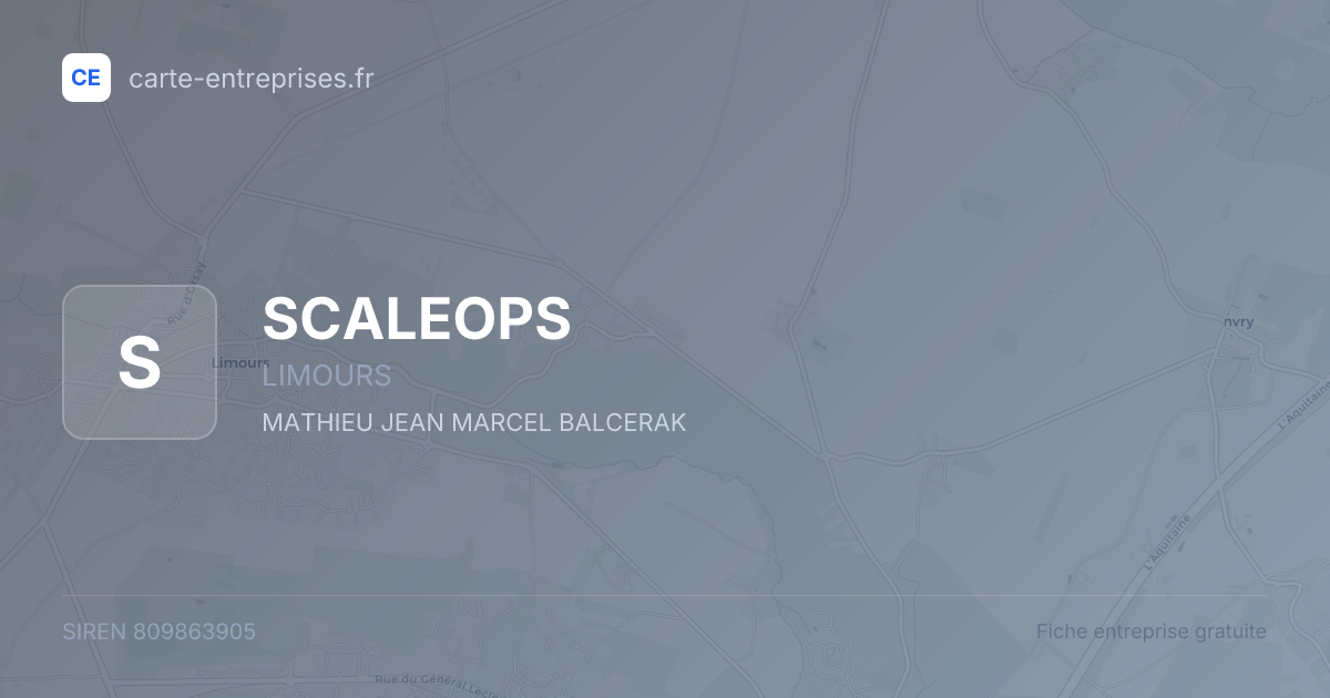 SCALEOPS — 809863905 — fiche entreprise