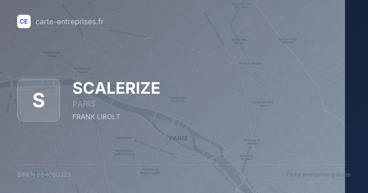 SCALERIZE — 984080325 — fiche entreprise
