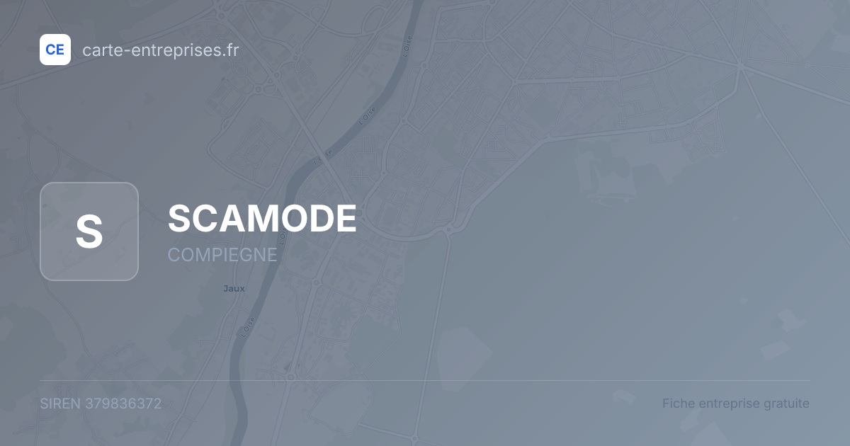 SCAMODE — 379836372 — fiche entreprise