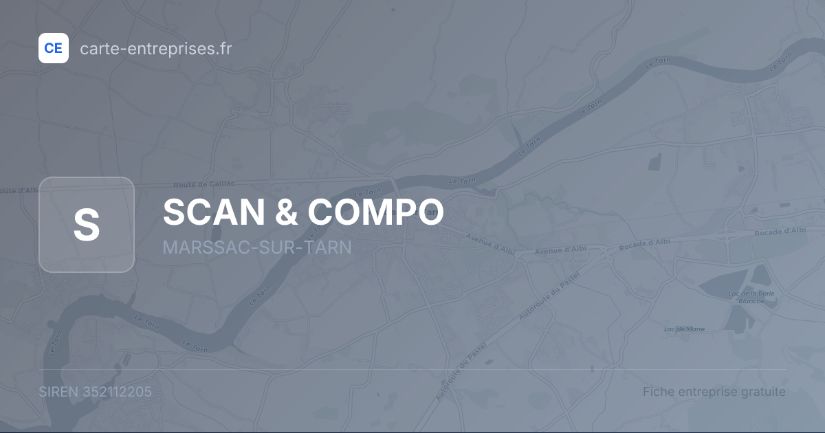 SCAN & COMPO — 352112205 — fiche entreprise