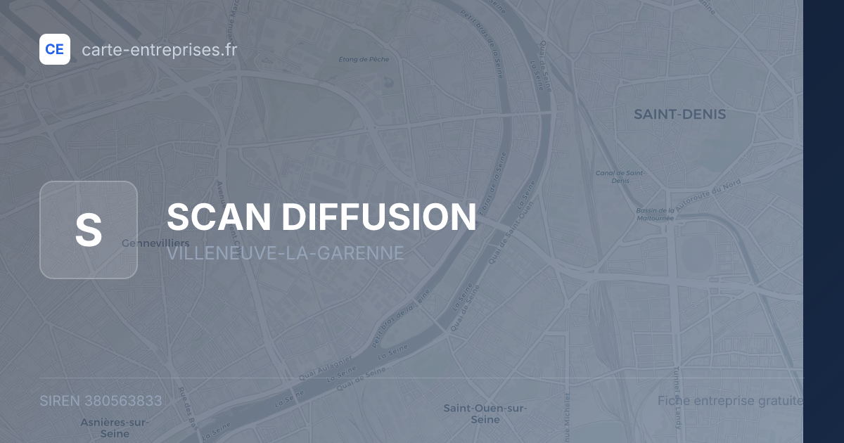 SCAN DIFFUSION — 380563833 — fiche entreprise