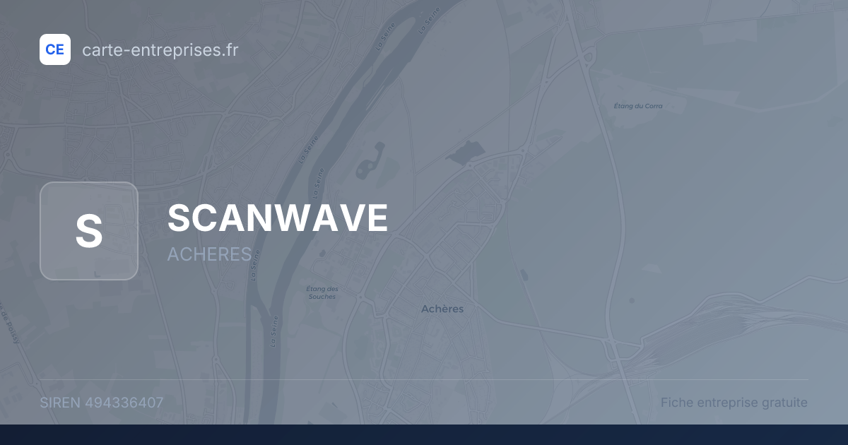 SCANWAVE — 494336407 — fiche entreprise