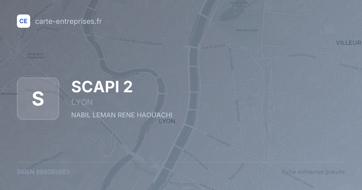 SCAPI 2 — 888085883 — fiche entreprise