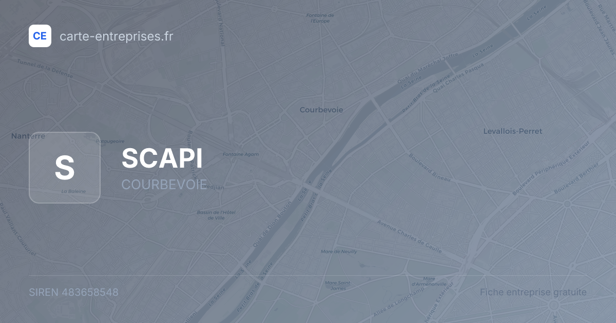SCAPI — 483658548 — fiche entreprise