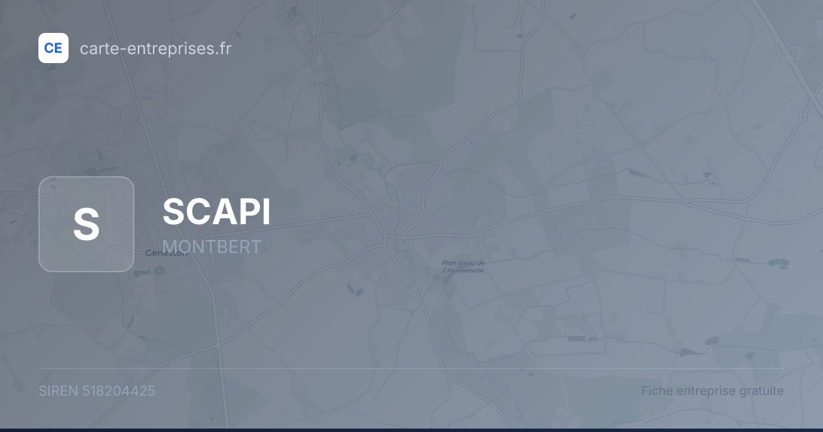 SCAPI — 518204425 — fiche entreprise
