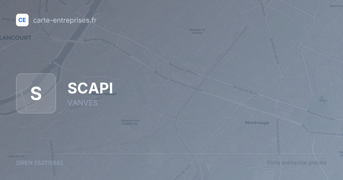 SCAPI — 552115842 — fiche entreprise