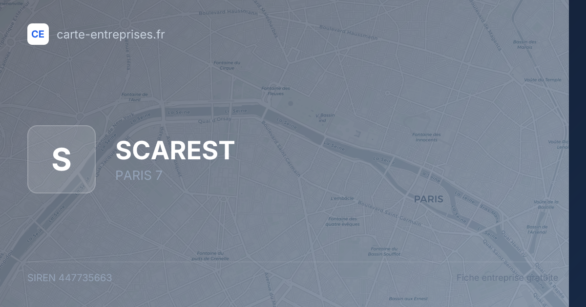 SCAREST — 447735663 — fiche entreprise