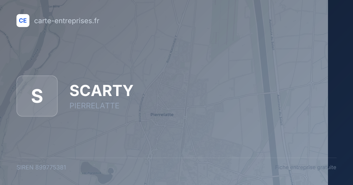 SCARTY — 899775381 — fiche entreprise