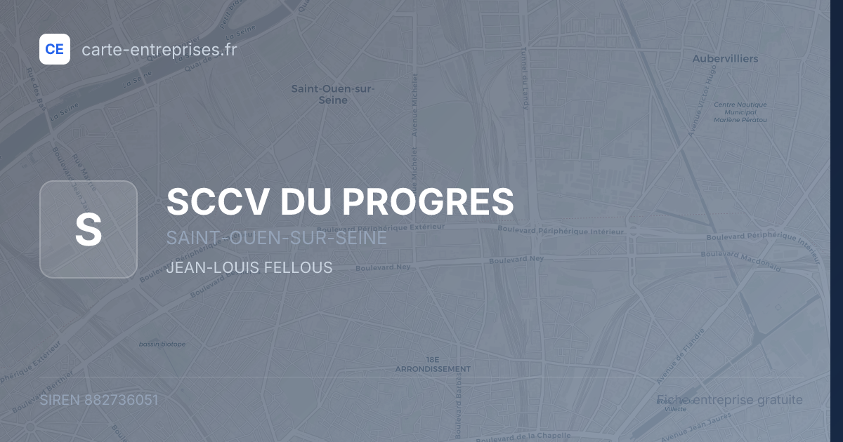 SCCV DU PROGRES — 882736051 — fiche entreprise