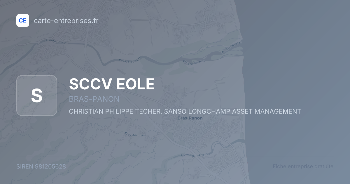 SCCV EOLE — 981205628 — fiche entreprise