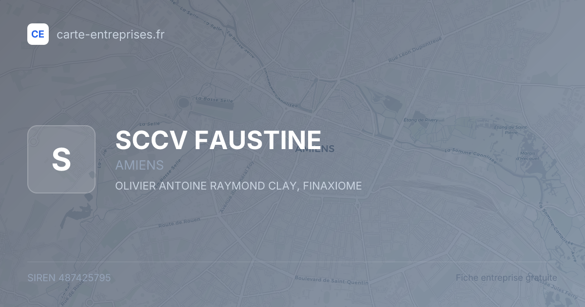 SCCV FAUSTINE — 487425795 — fiche entreprise