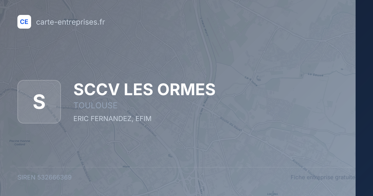 SCCV LES ORMES — 532666369 — fiche entreprise