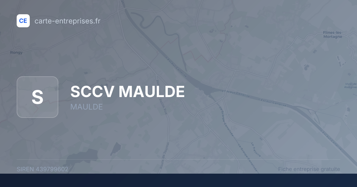 SCCV MAULDE — 439799602 — fiche entreprise