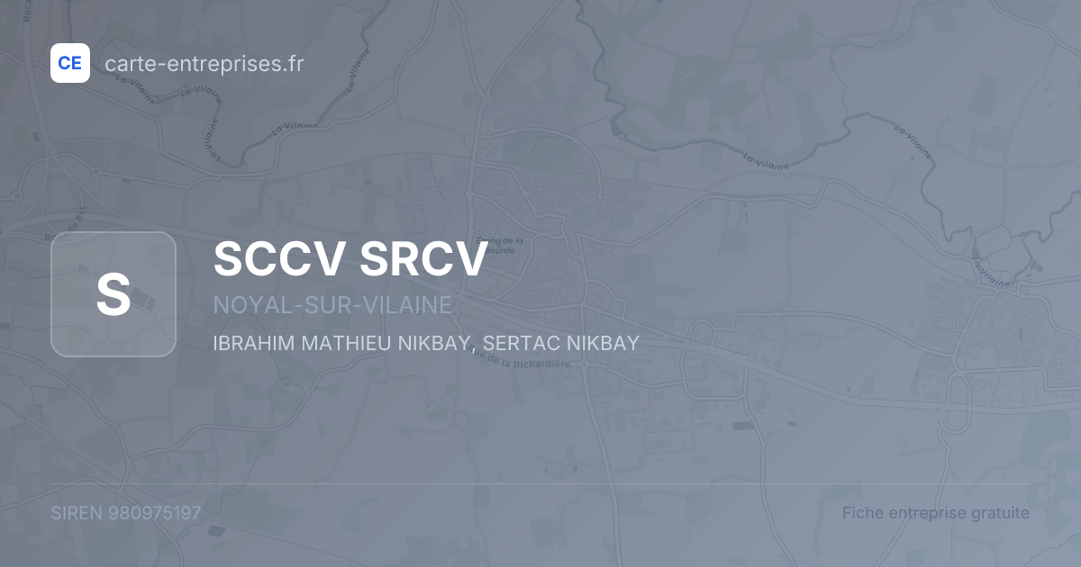 SCCV SRCV — 980975197 — fiche entreprise