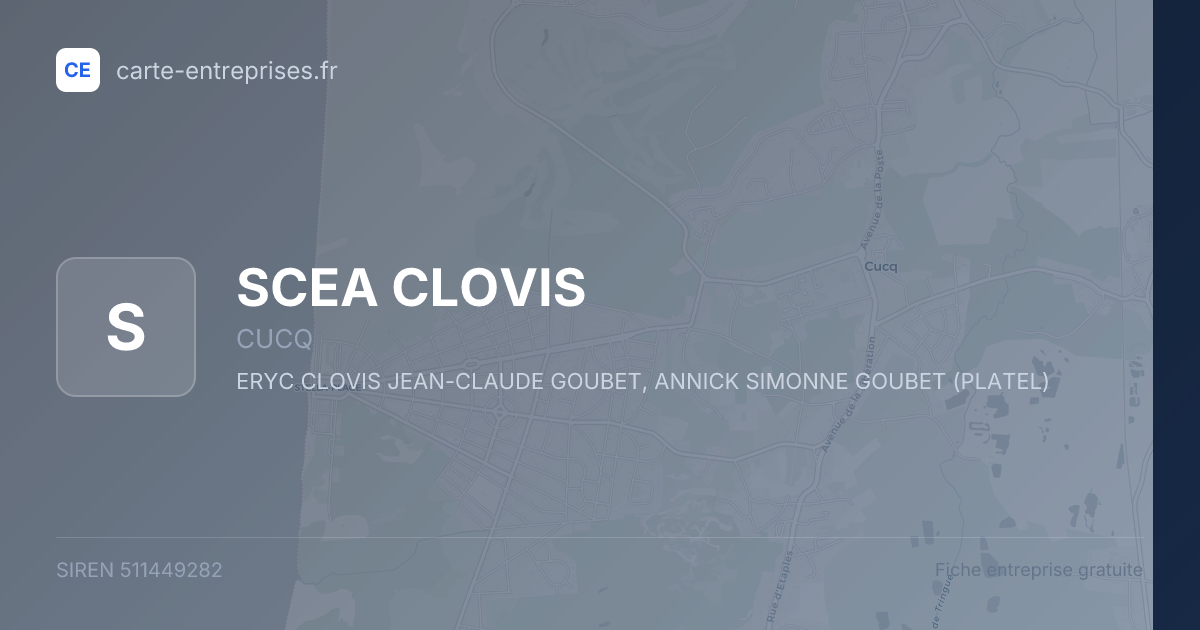 SCEA CLOVIS — 511449282 — fiche entreprise