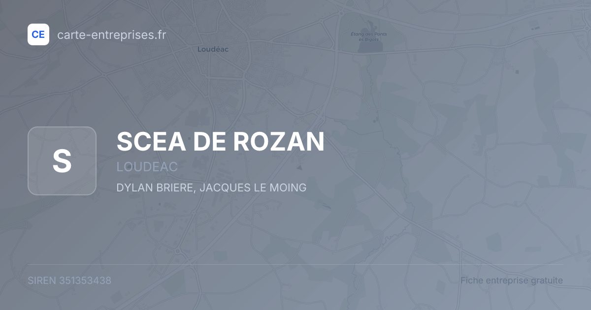 SCEA DE ROZAN — 351353438 — fiche entreprise