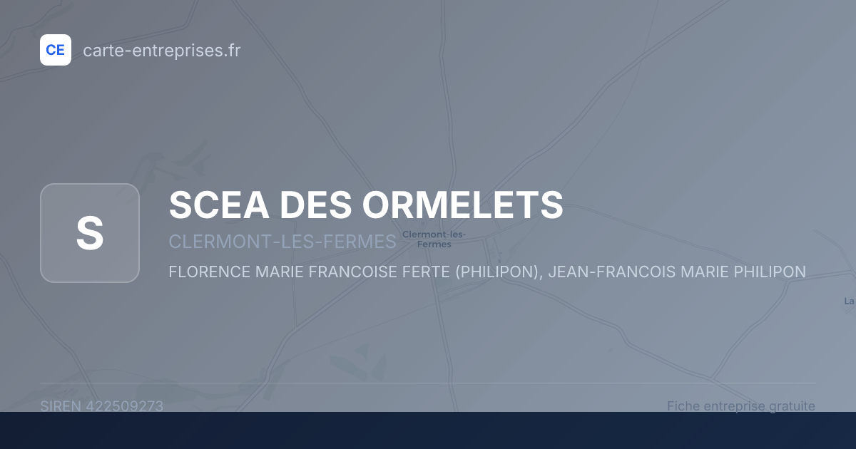 SCEA DES ORMELETS — 422509273 — fiche entreprise