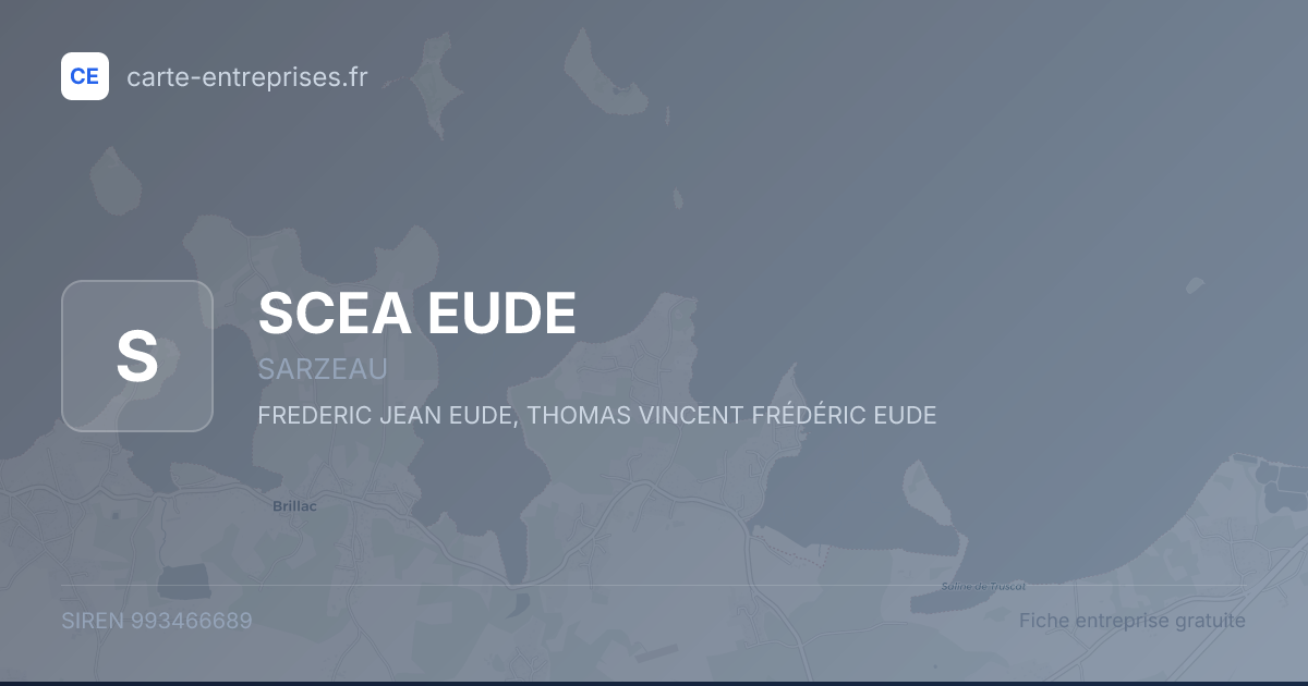 SCEA EUDE — 993466689 — fiche entreprise