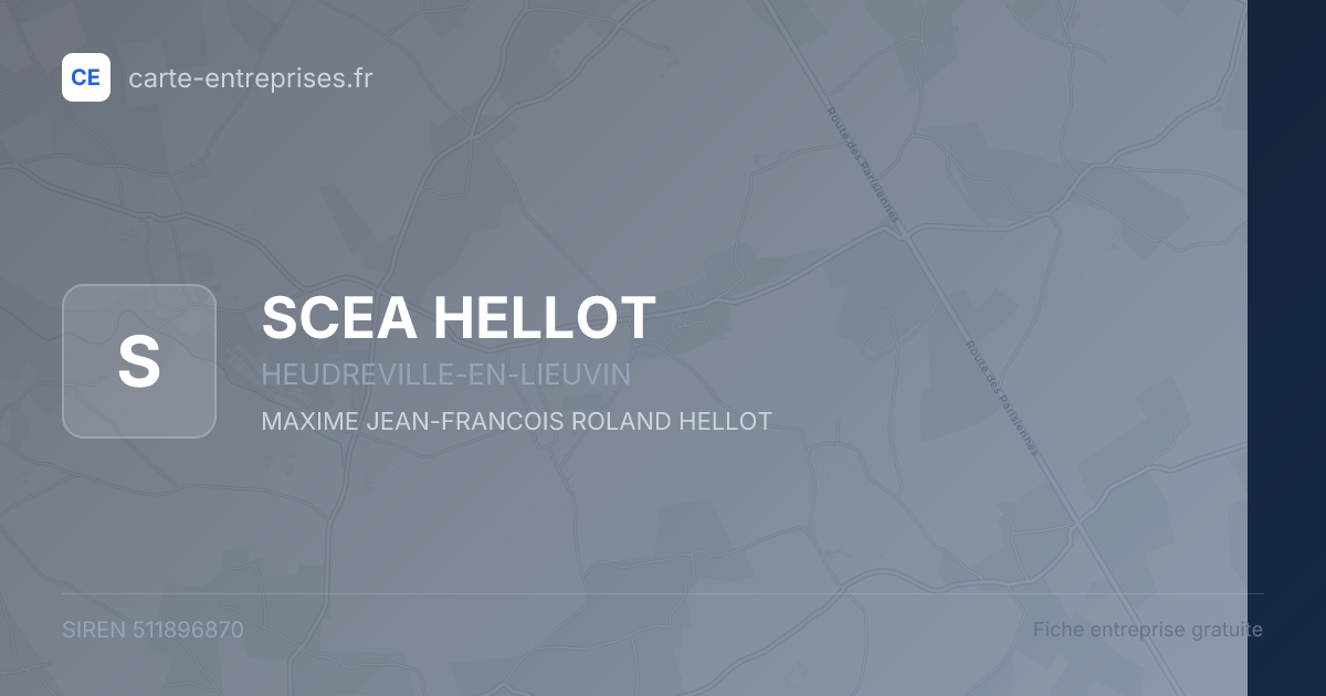 SCEA HELLOT — 511896870 — fiche entreprise