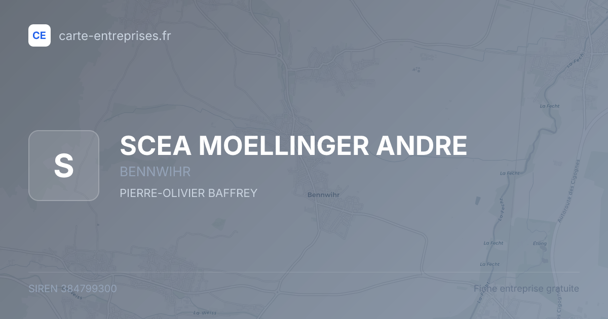 SCEA MOELLINGER ANDRE — 384799300 — fiche entreprise