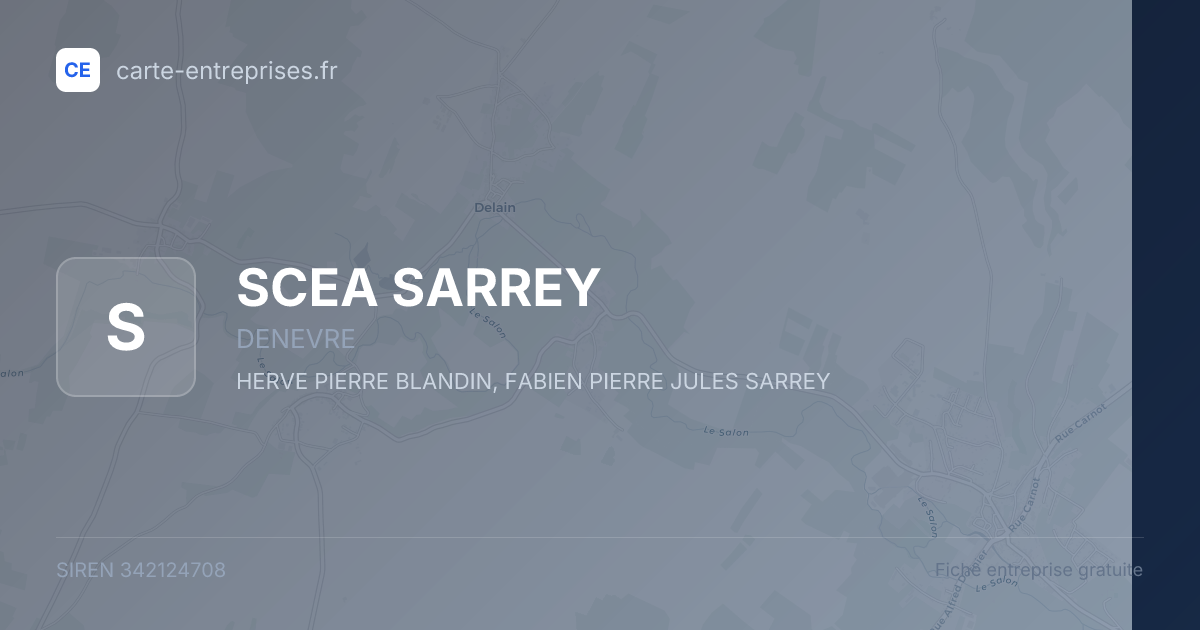 SCEA SARREY — 342124708 — fiche entreprise