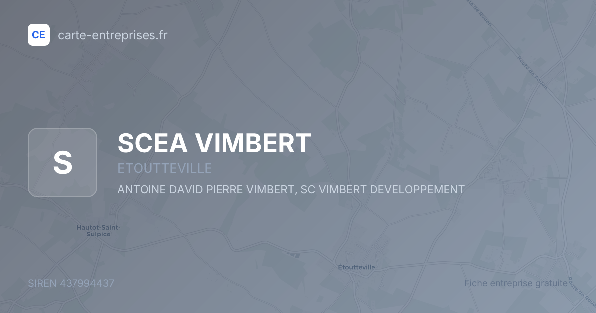 SCEA VIMBERT — 437994437 — fiche entreprise