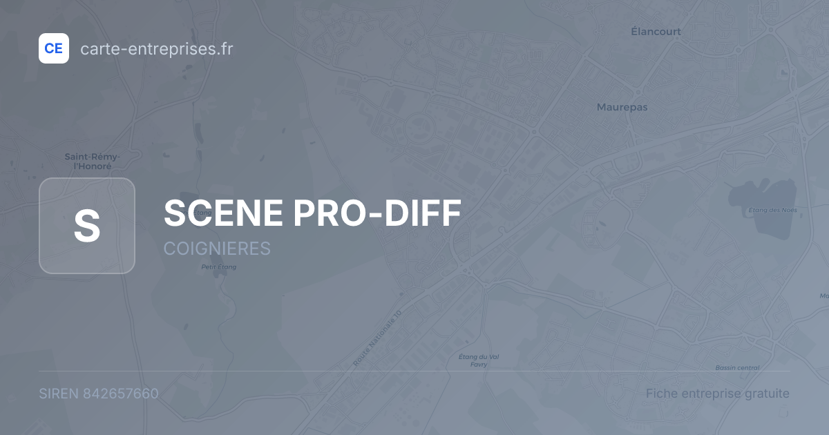 SCENE PRO-DIFF — 842657660 — fiche entreprise