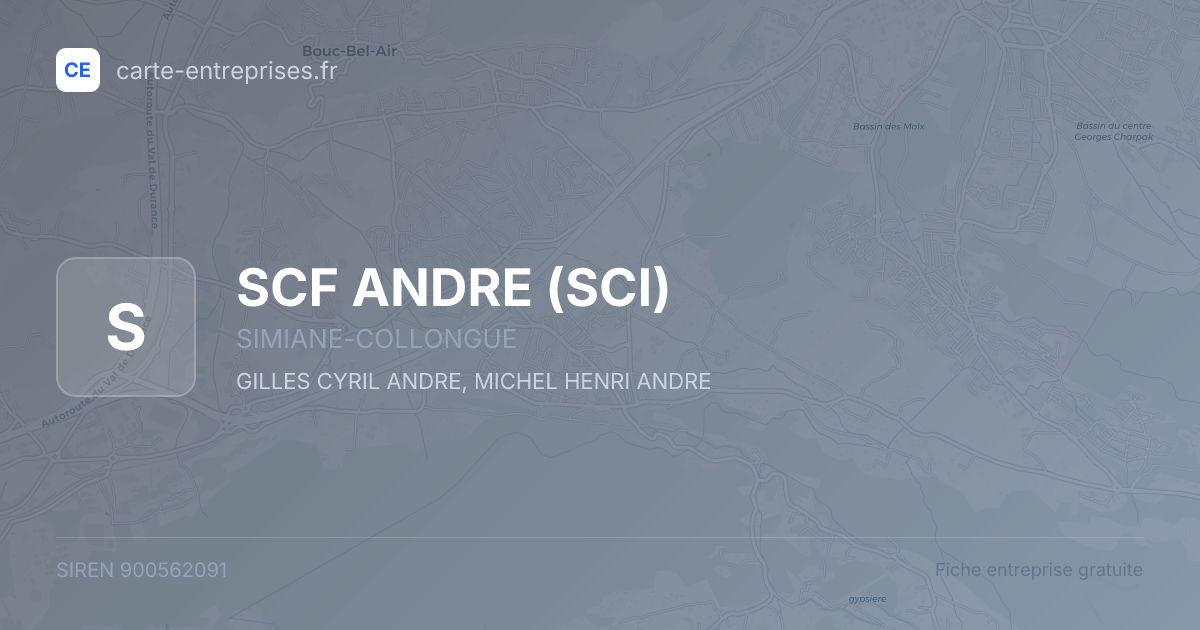 SCF ANDRE (SCI) — 900562091 — fiche entreprise