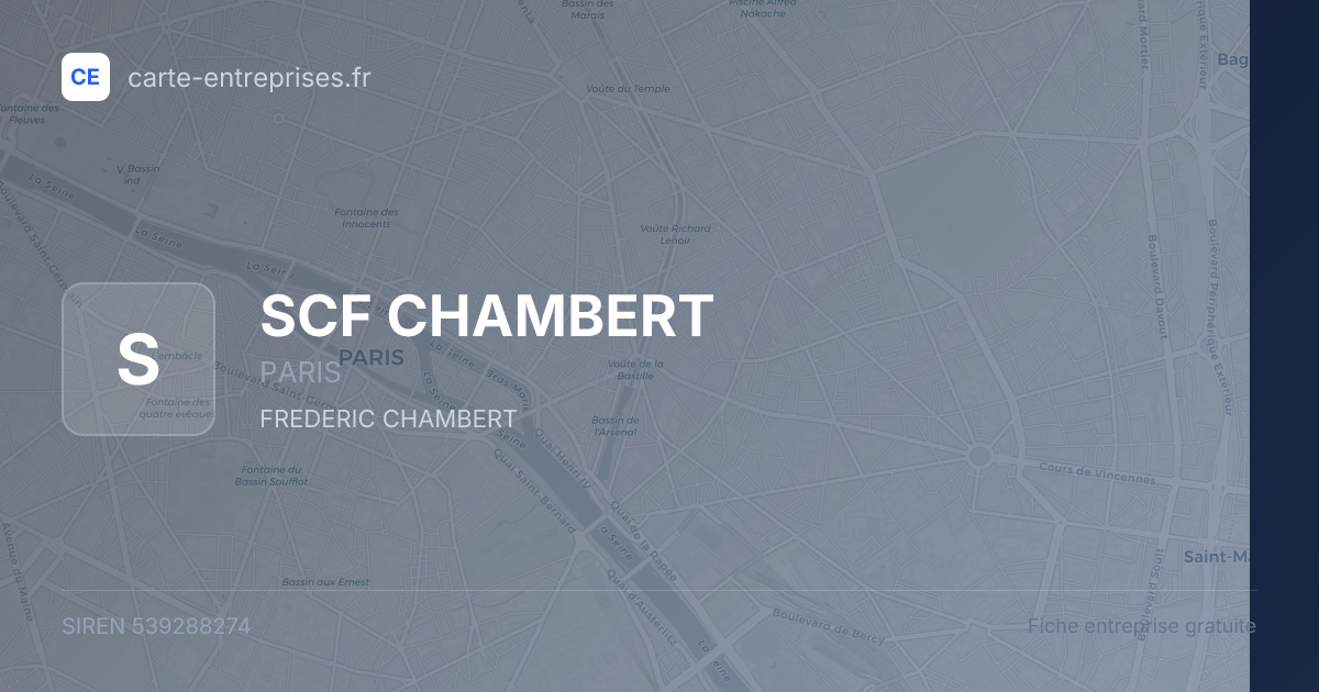 SCF CHAMBERT — 539288274 — fiche entreprise