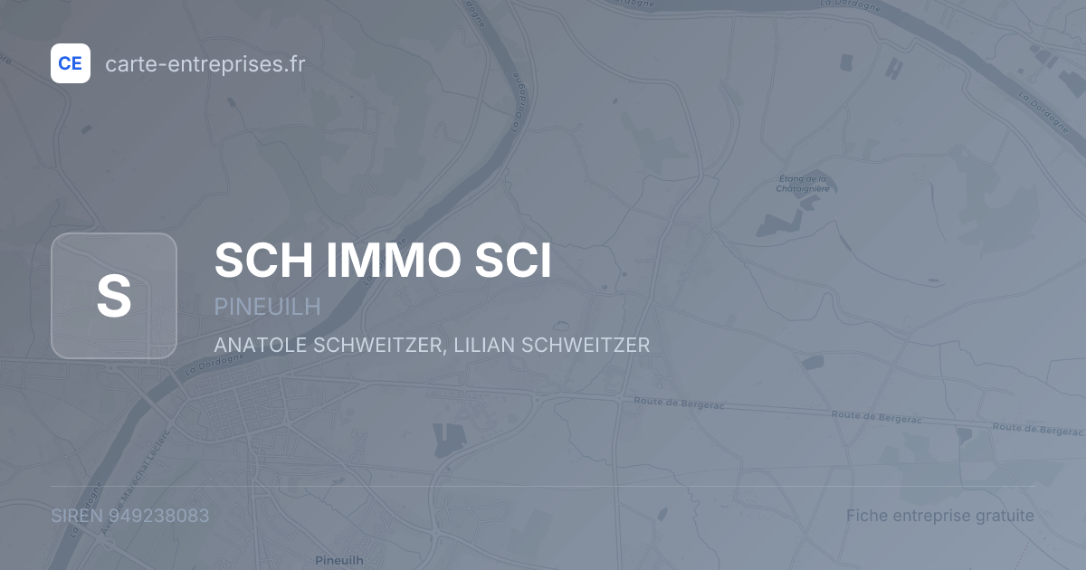 SCH IMMO SCI — 949238083 — fiche entreprise