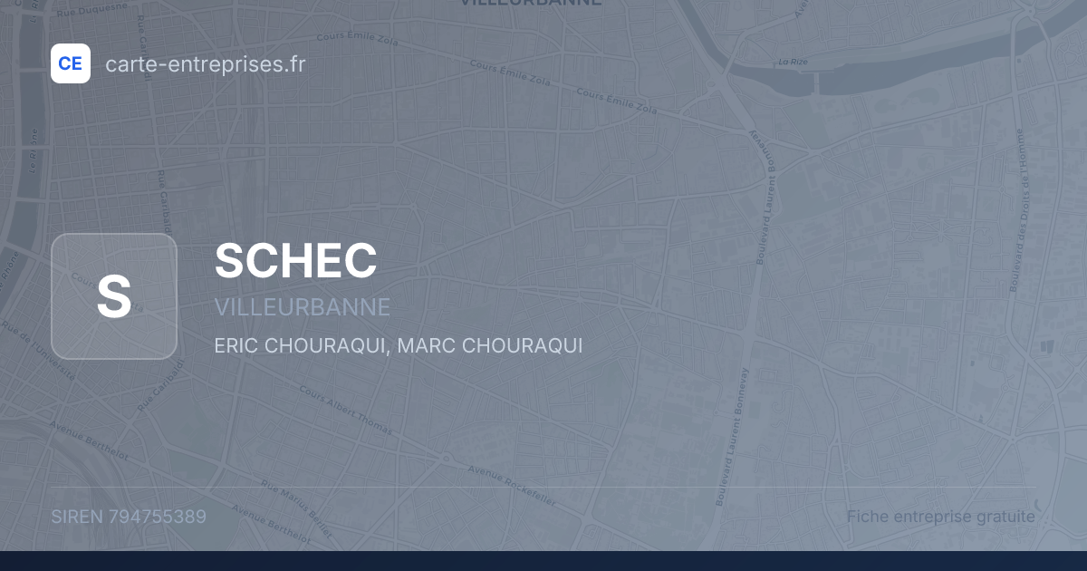 SCHEC — 794755389 — fiche entreprise