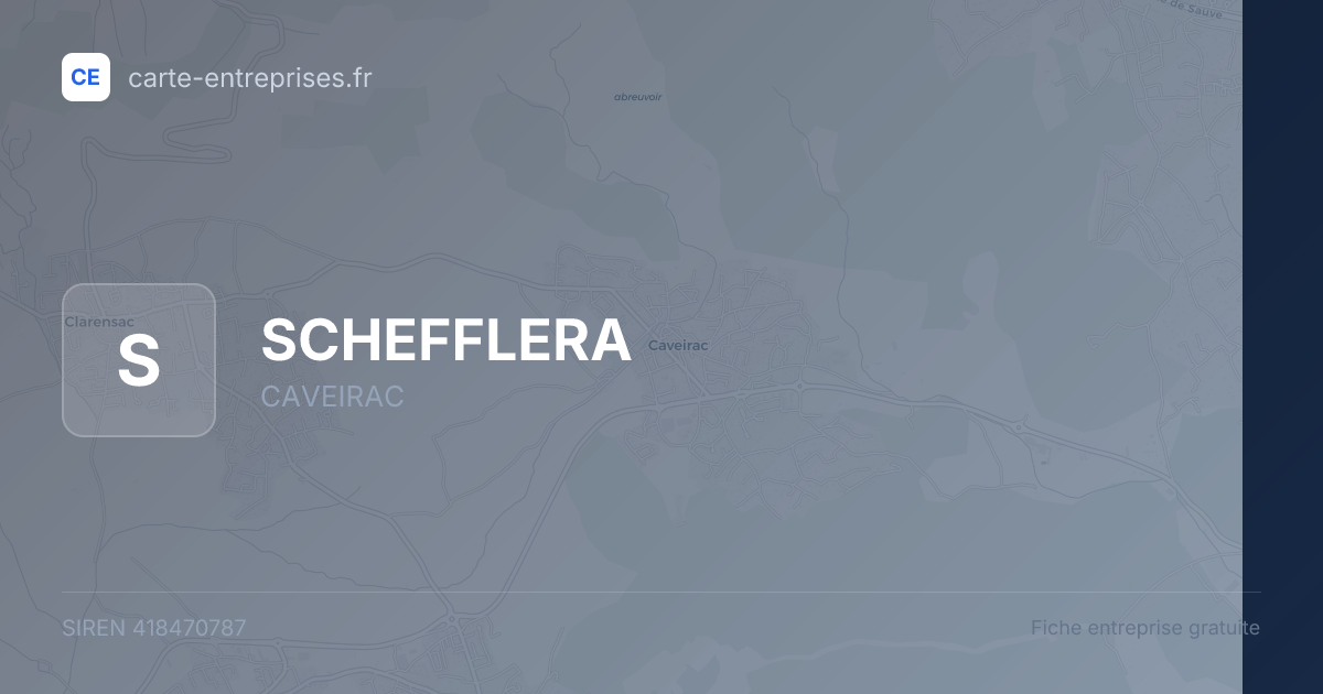 SCHEFFLERA — 418470787 — fiche entreprise