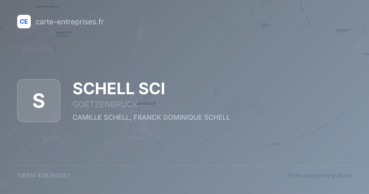 SCHELL SCI — 438360851 — fiche entreprise