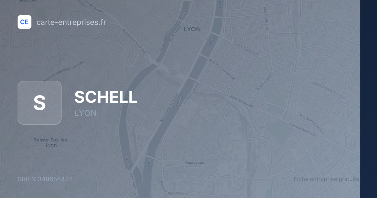 SCHELL — 348656422 — fiche entreprise