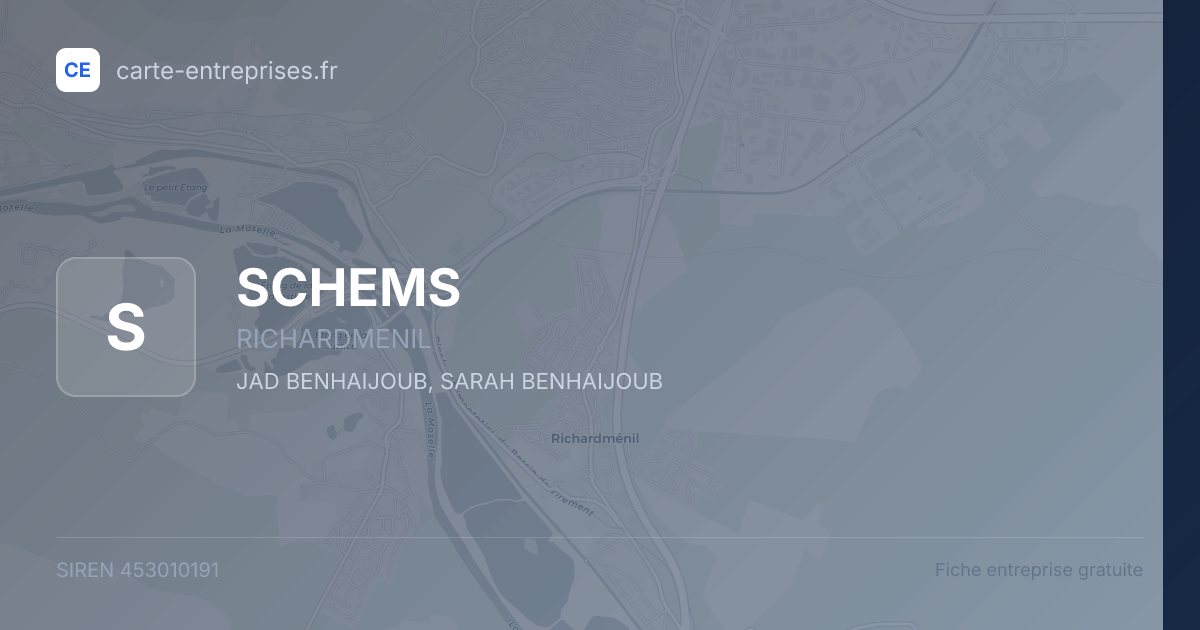 SCHEMS — 453010191 — fiche entreprise