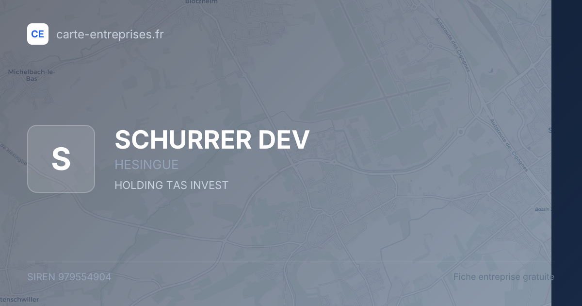 SCHURRER DEV — 979554904 — fiche entreprise